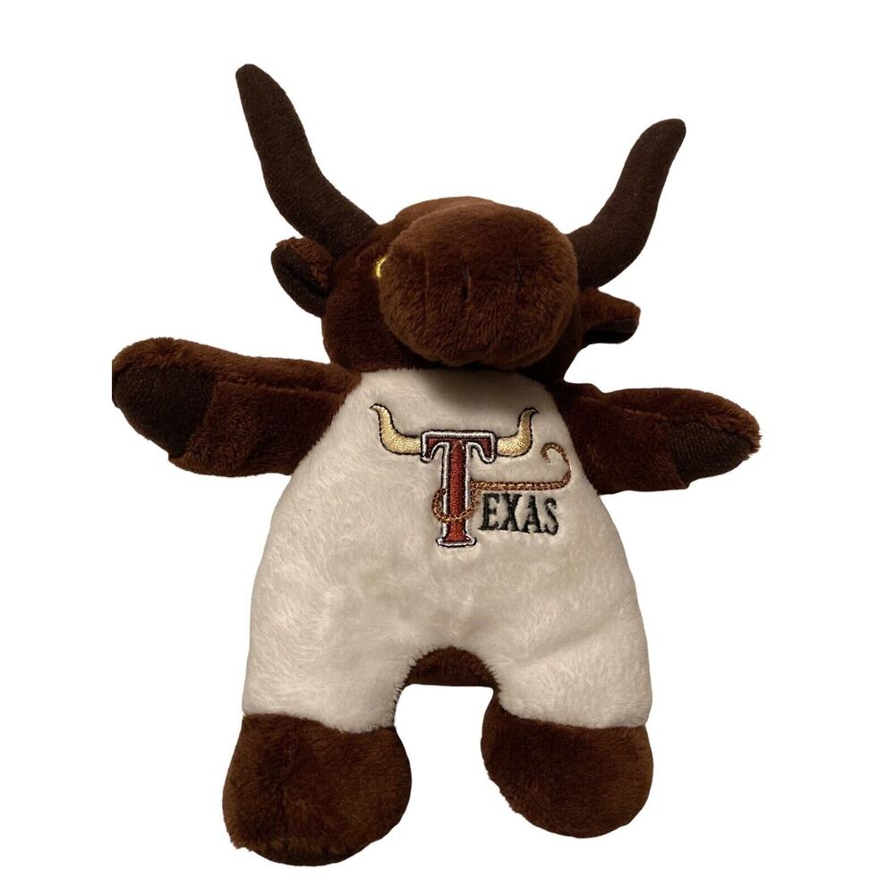 Souvies Texas Longhorn Bull Steer Mascot Beanbag Plush Stuffed Animal Souvenir‎